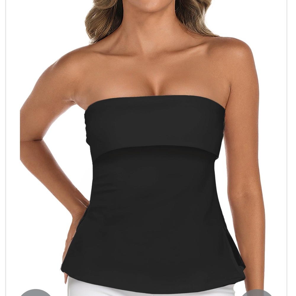 BANDEAU Tube Top Black Women’s Size Large.
